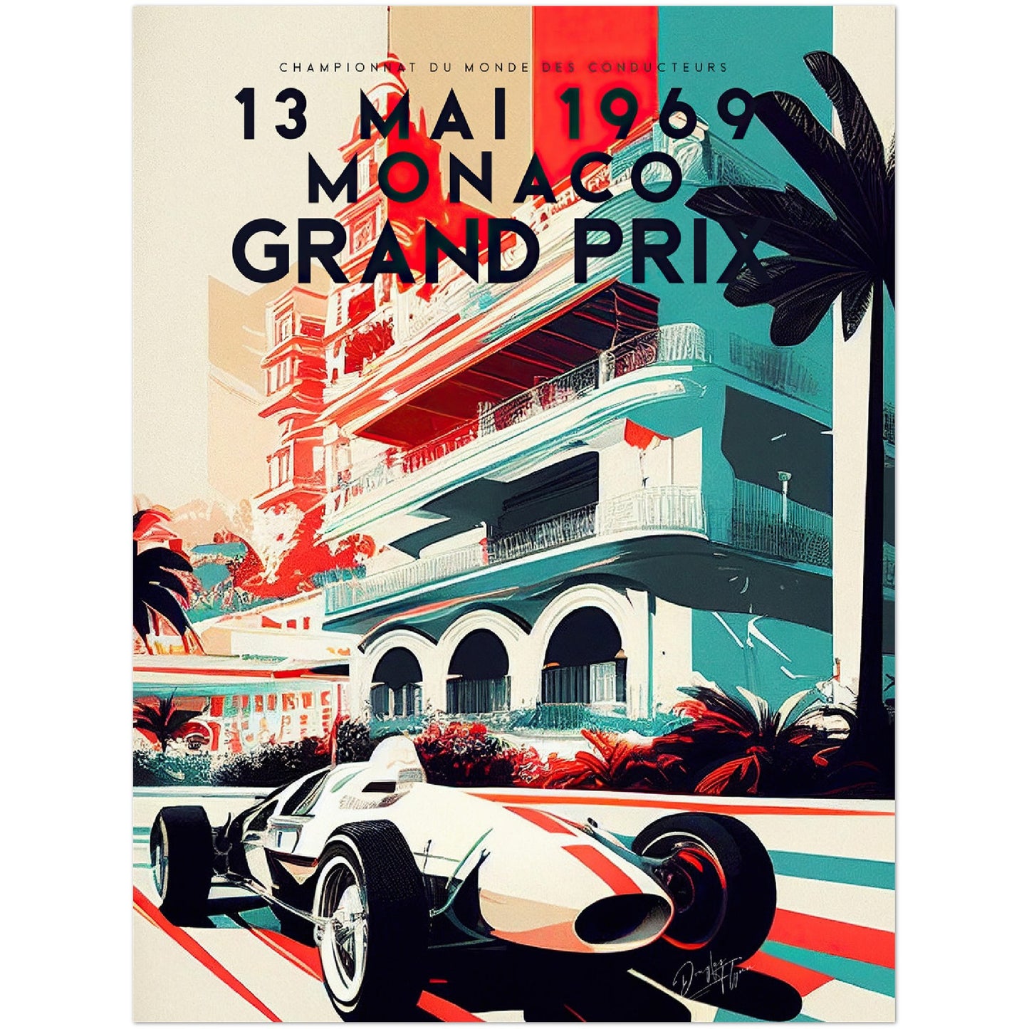 »Tales from the Track« retro poster