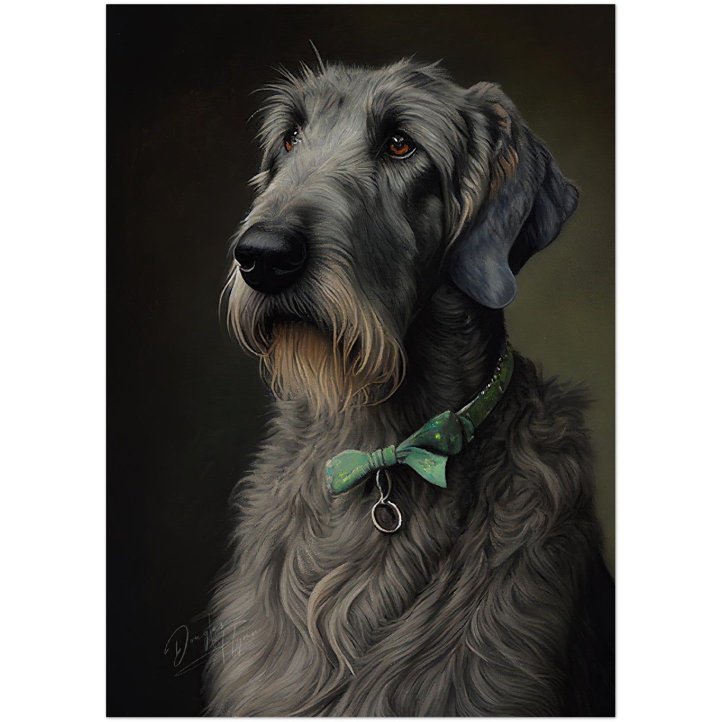»Irish Wolfhound med rosett«