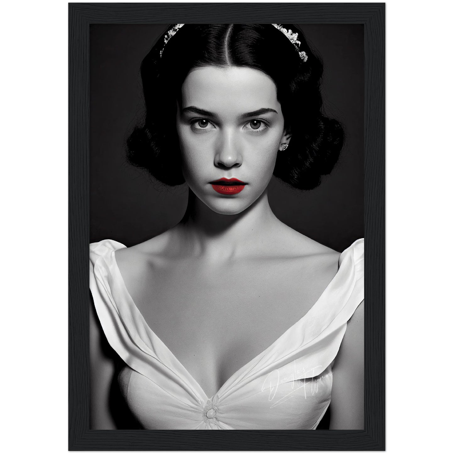 »Snowy Elegance« retro poster