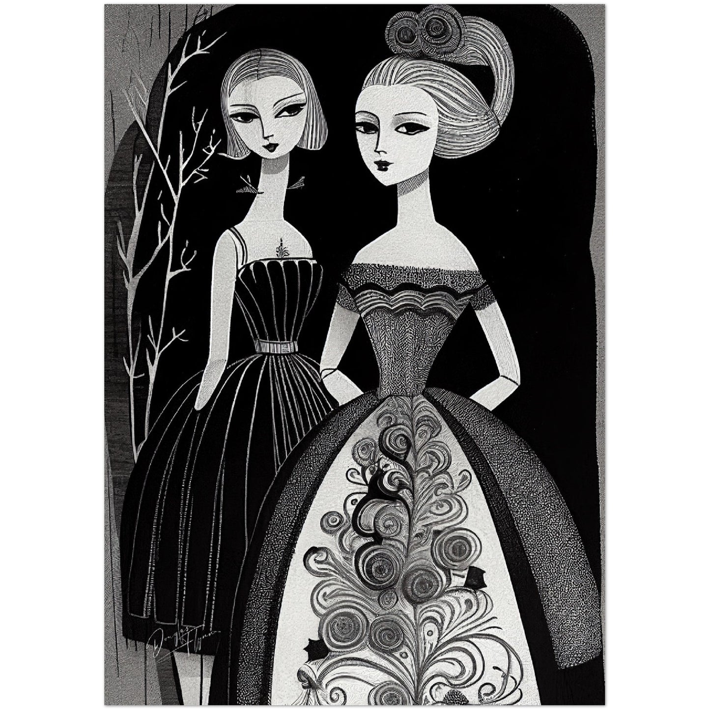 »Angelica And Me« retro poster