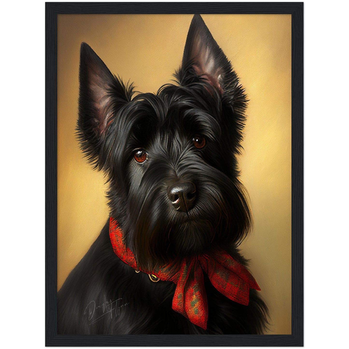 »Scottish Terrier med rosett«