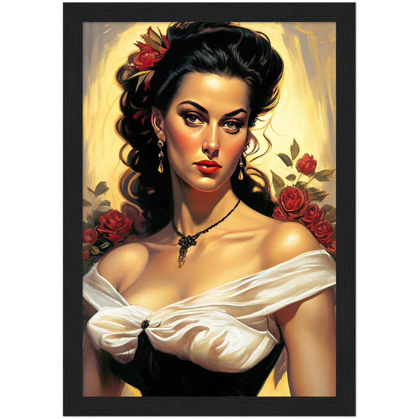 »Elegant Bridal Serenity« retro poster