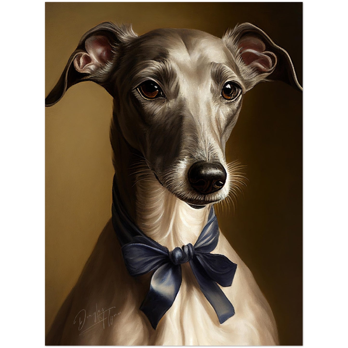 »Greyhound med rosett«