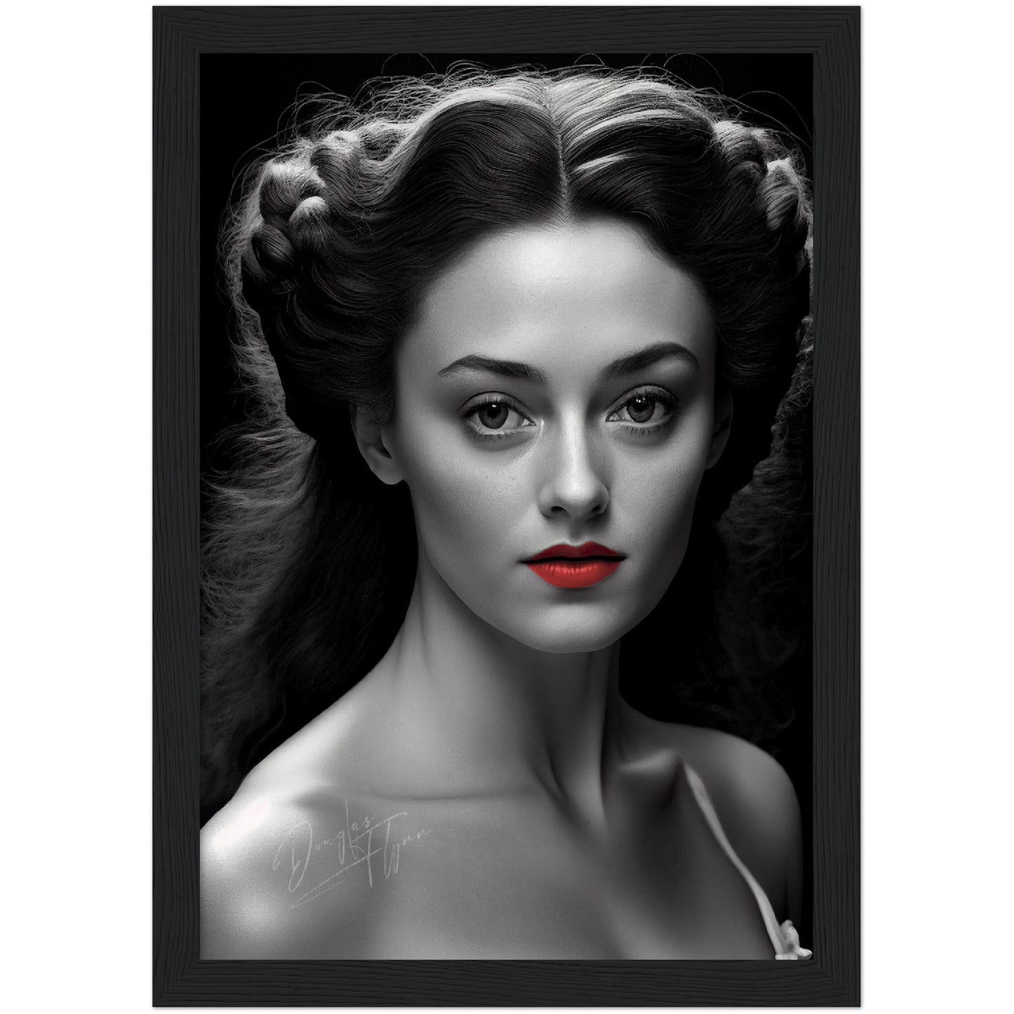 »Golden Rose Gown« retro poster