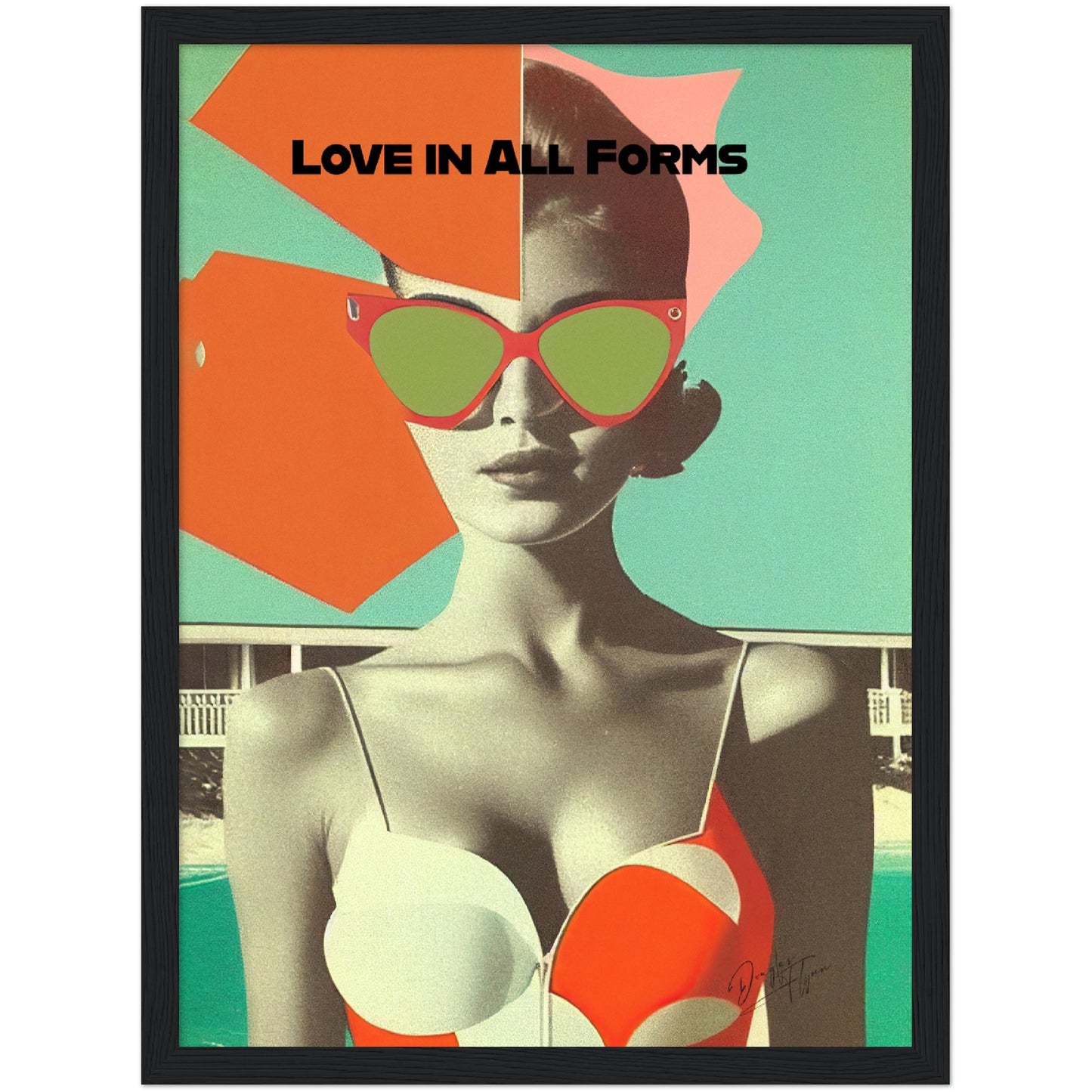 »Love in All Forms«retro poster