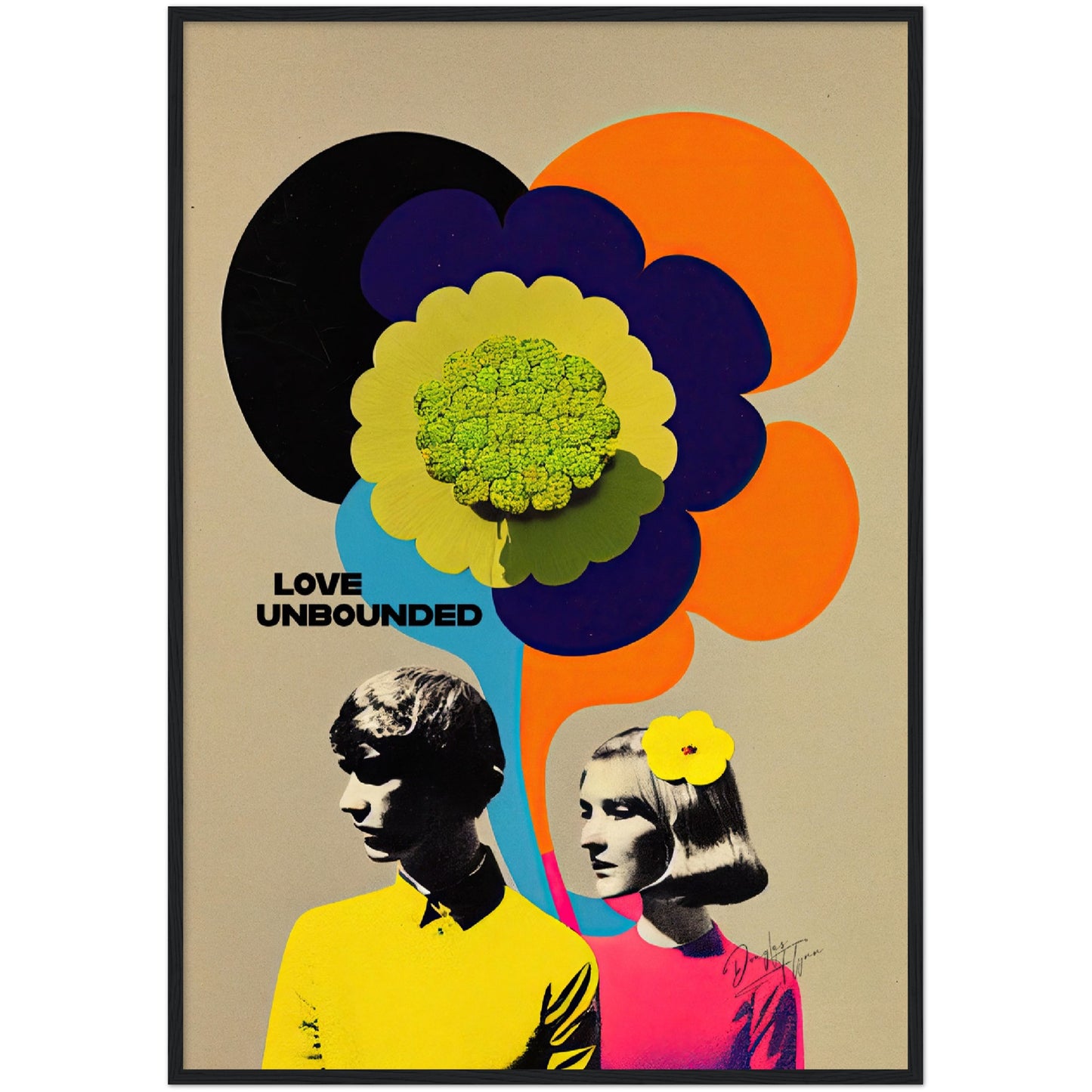 »Love Unbounded«retro poster