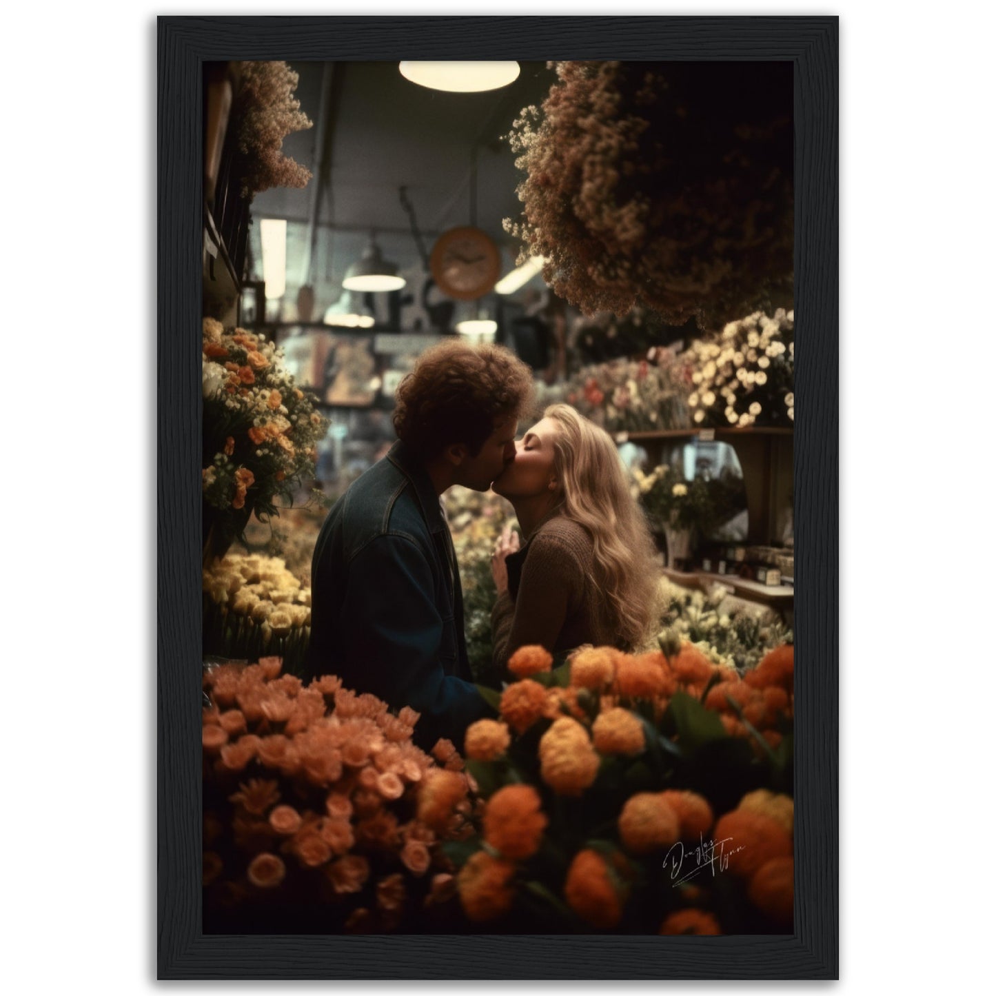 »Love's First Kiss« retroposter