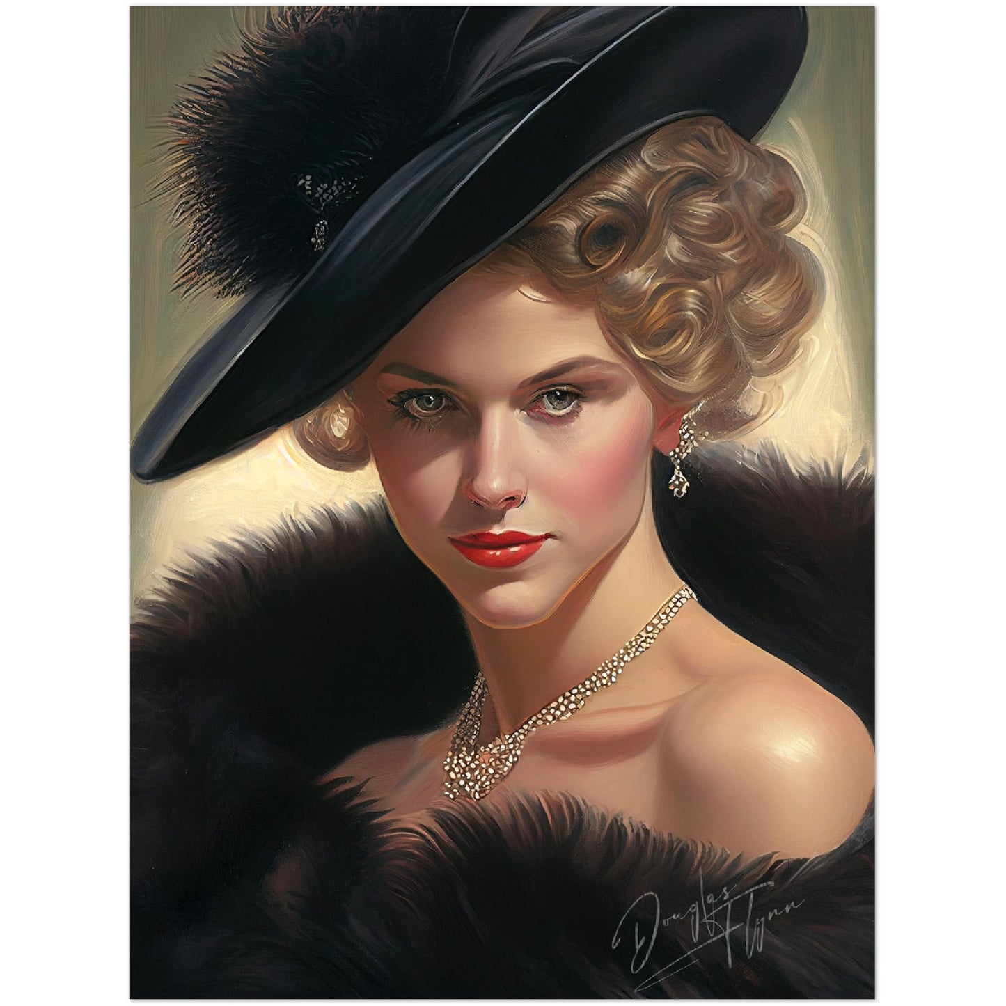 »Chloe's Chic Allure« retro poster