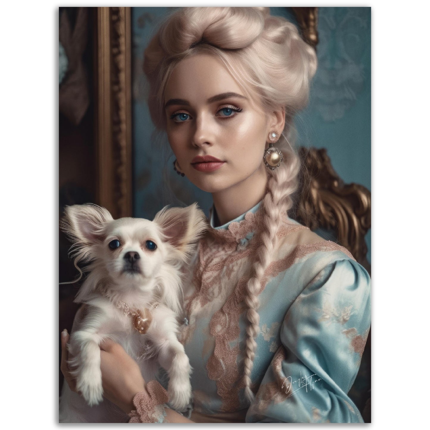 »Elegant Rococo Flair« poster