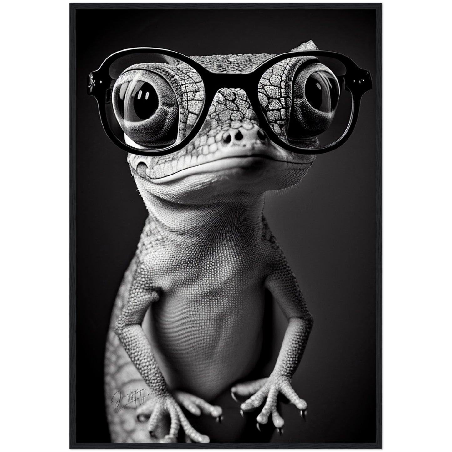»Clever Chameleon« retro poster