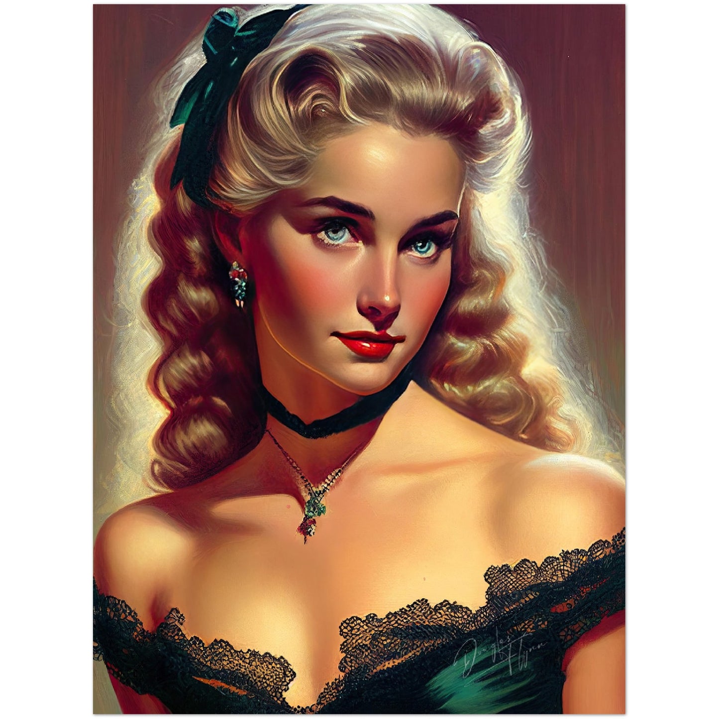 »Ruby Revelry« retro poster