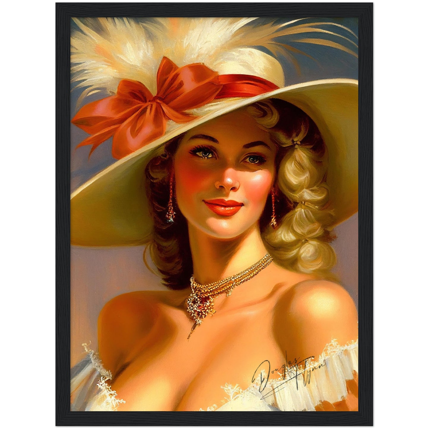 »Rebeccas's Royal Radiance« retro poster