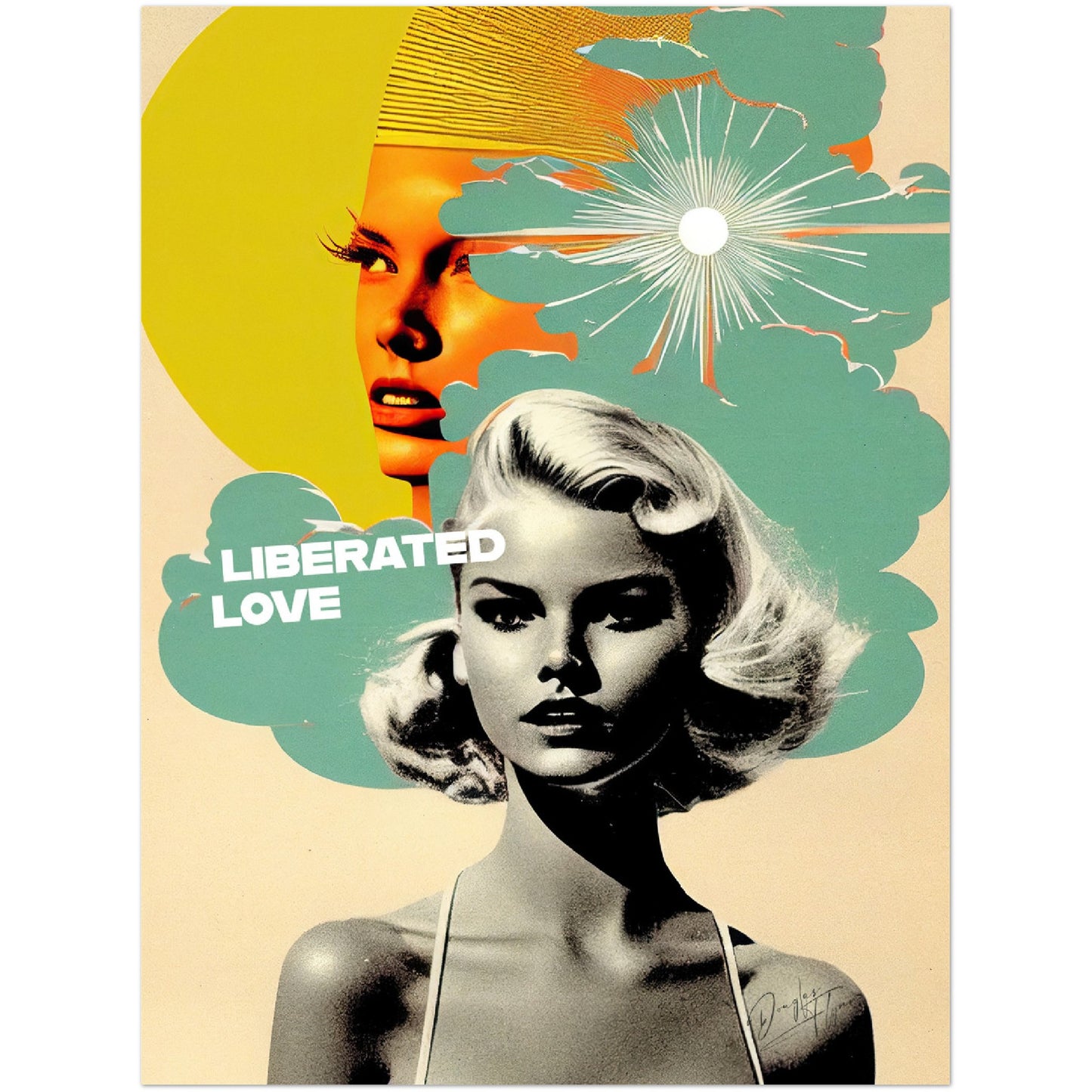 »Liberated Love«retro poster