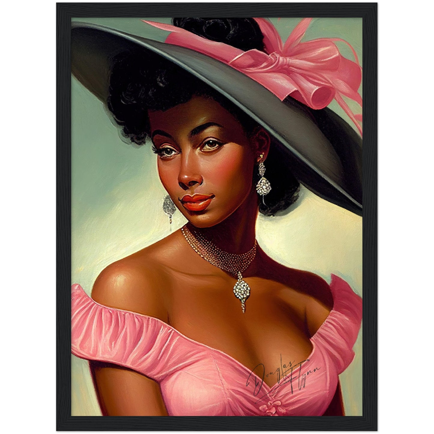 »Rachel's Regal Gaze« retro poster