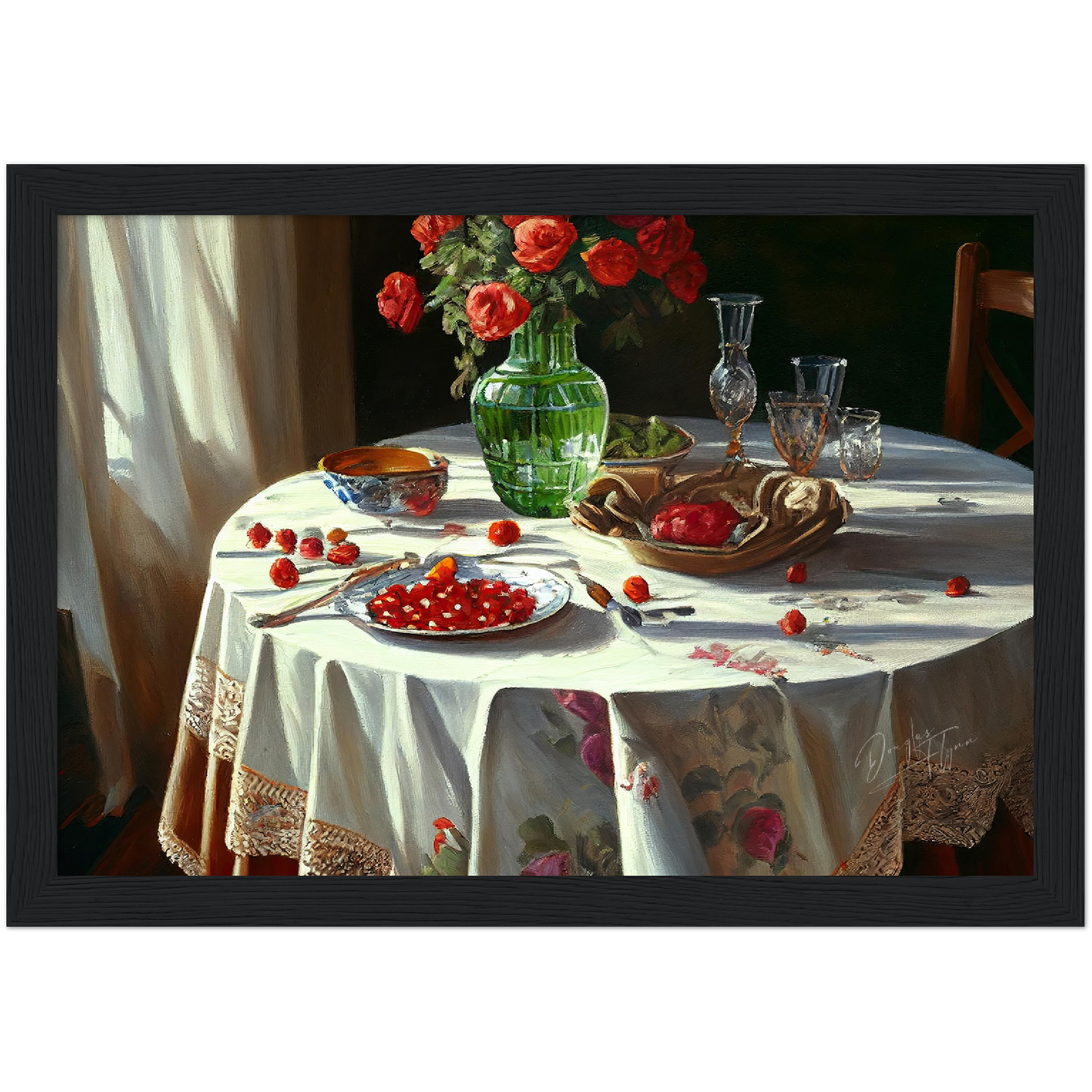 »Feast for the senses« retro poster