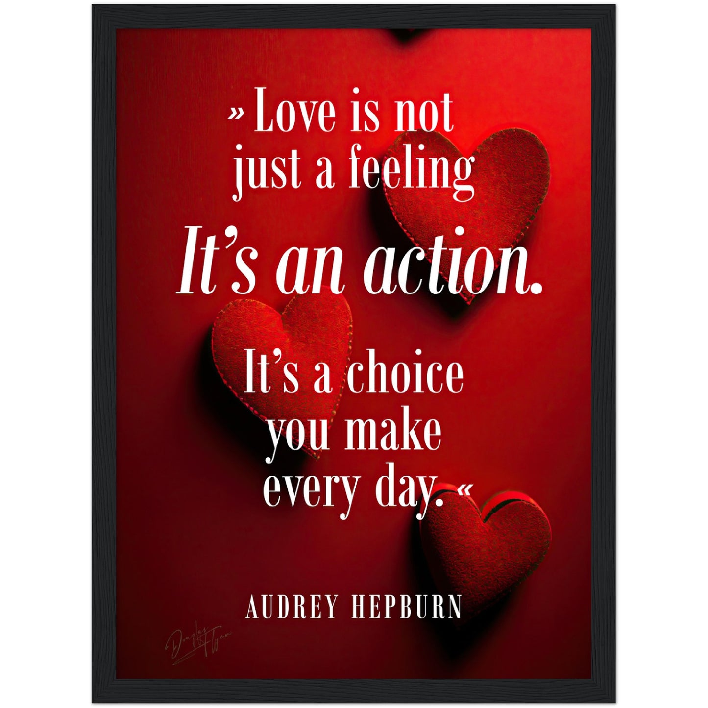»Love Is Not Just A Feeling« retro poster