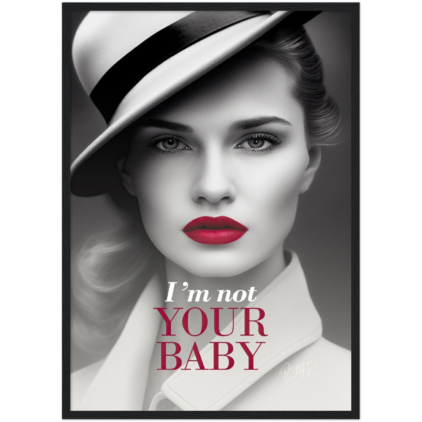 »Im Not Your Baby« retro poster