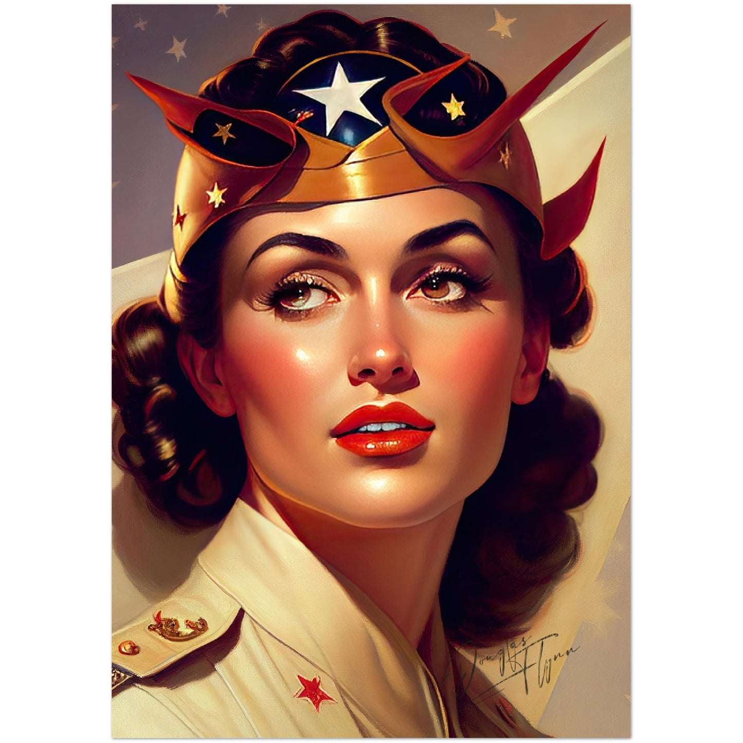 »Captain Freedom« retro poster