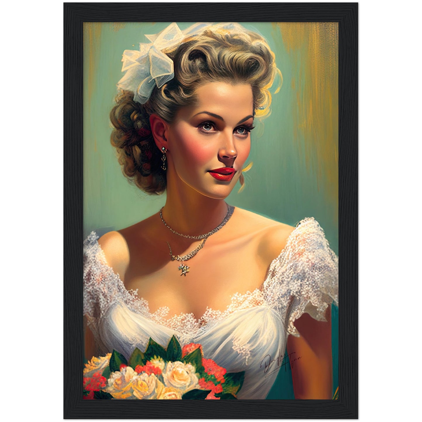 »Vintage Wedding Dreams« retro poster