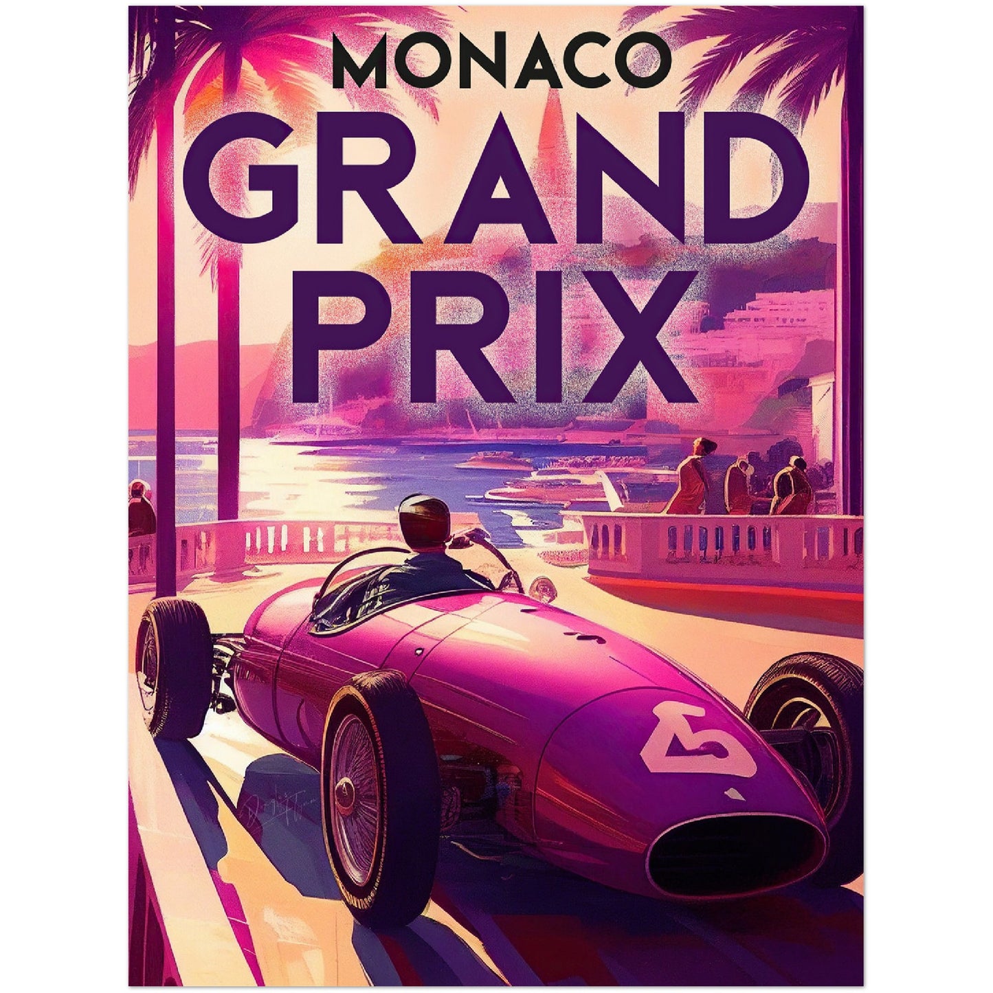 »Memorable Motorsports Moments« retro poster