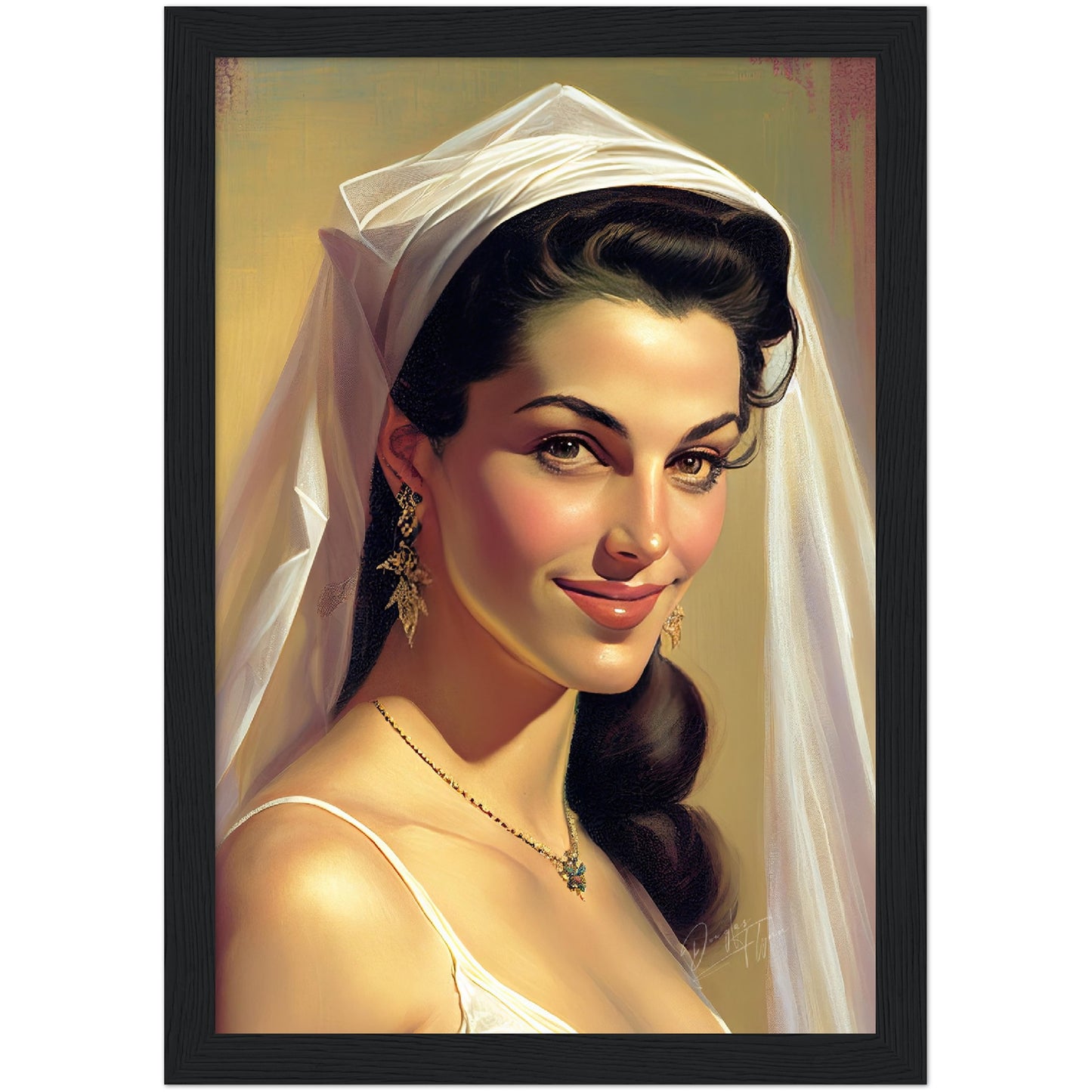 »Bridal Beauty and Style« retro poster