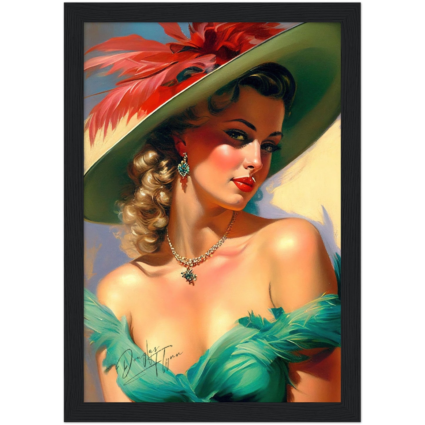 »Fiona's Fascinating Flair« retro poster