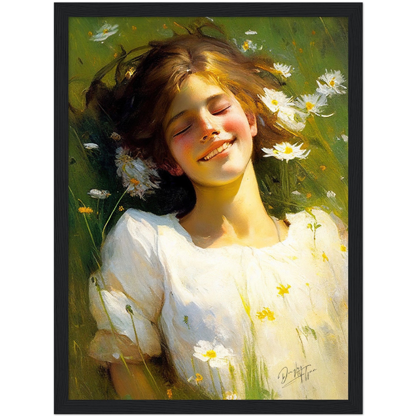 »Isabella In The Field« retro poster