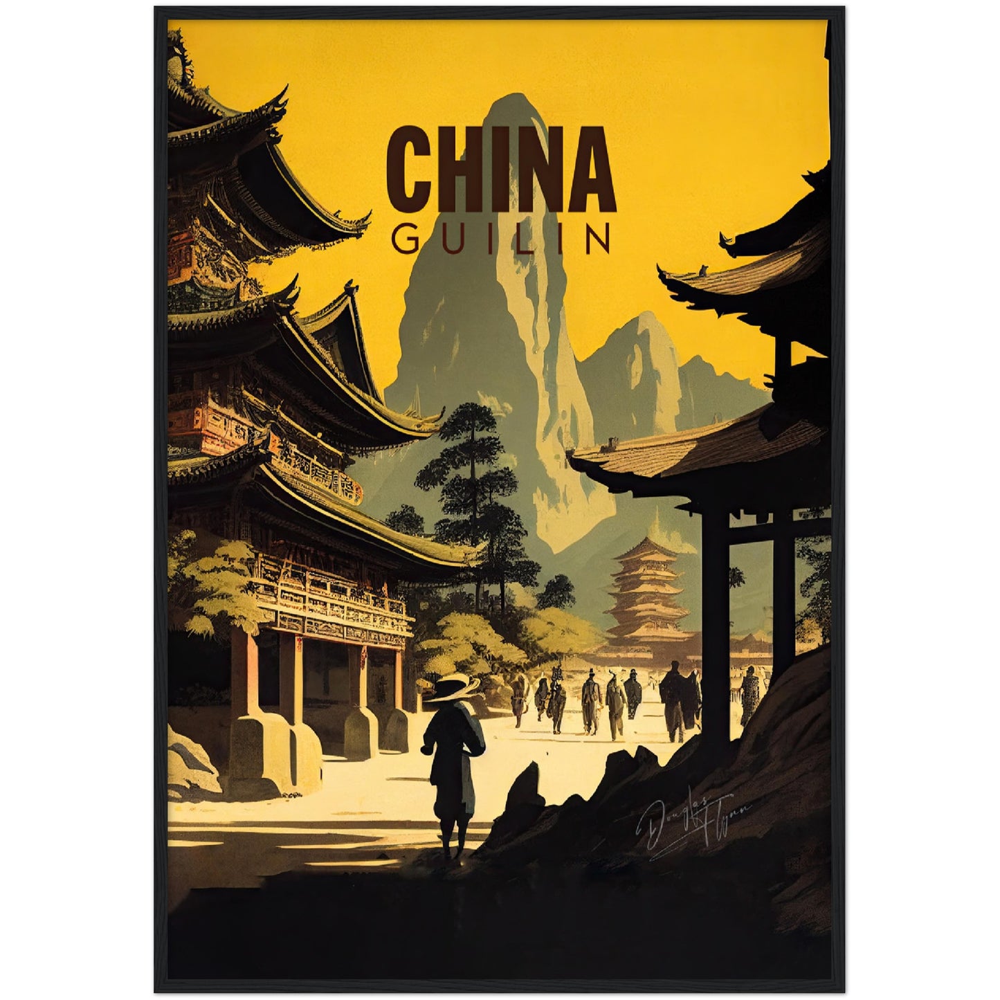 »China, travel poster no 1« retro poster