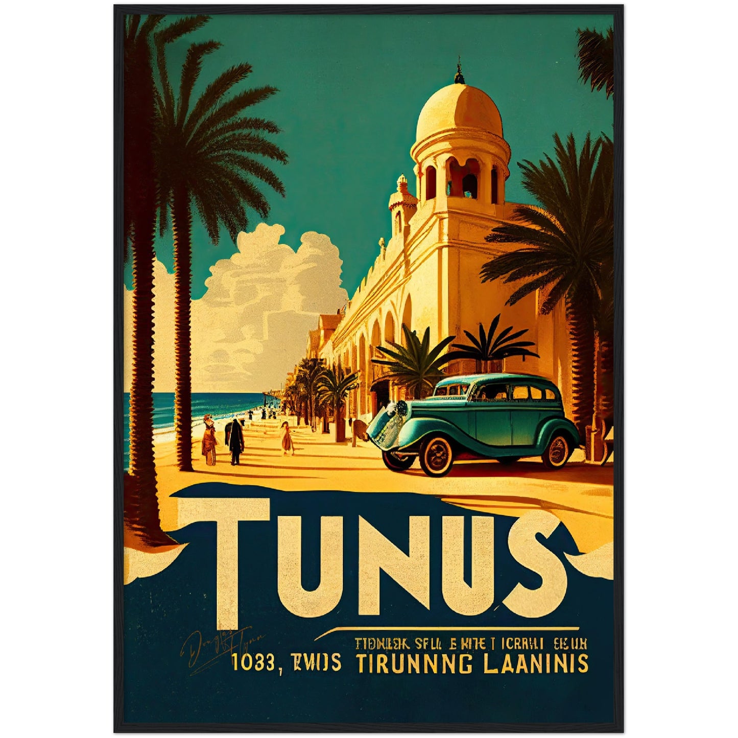 »Tunis, travel poster no 1« retro poster