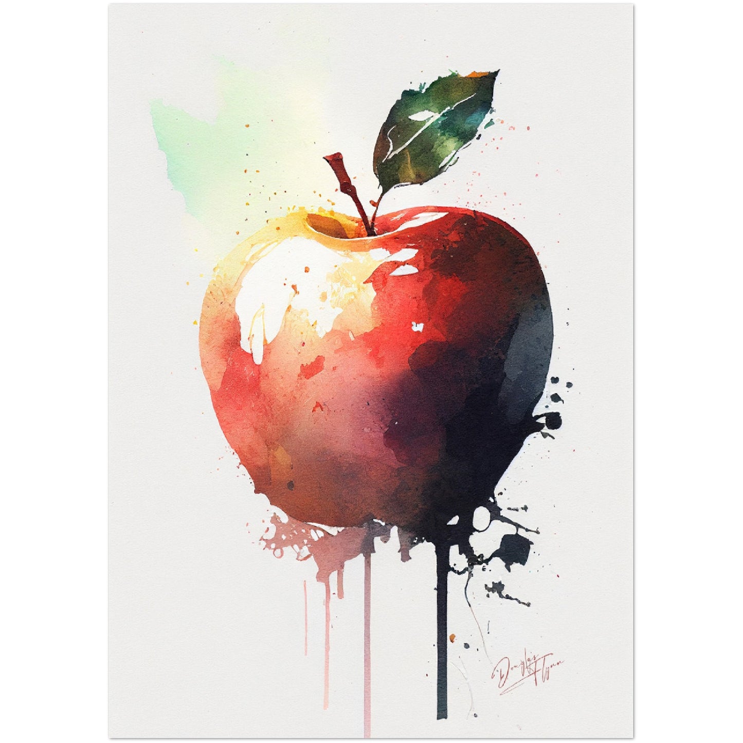 »Apple Pigments« retro poster