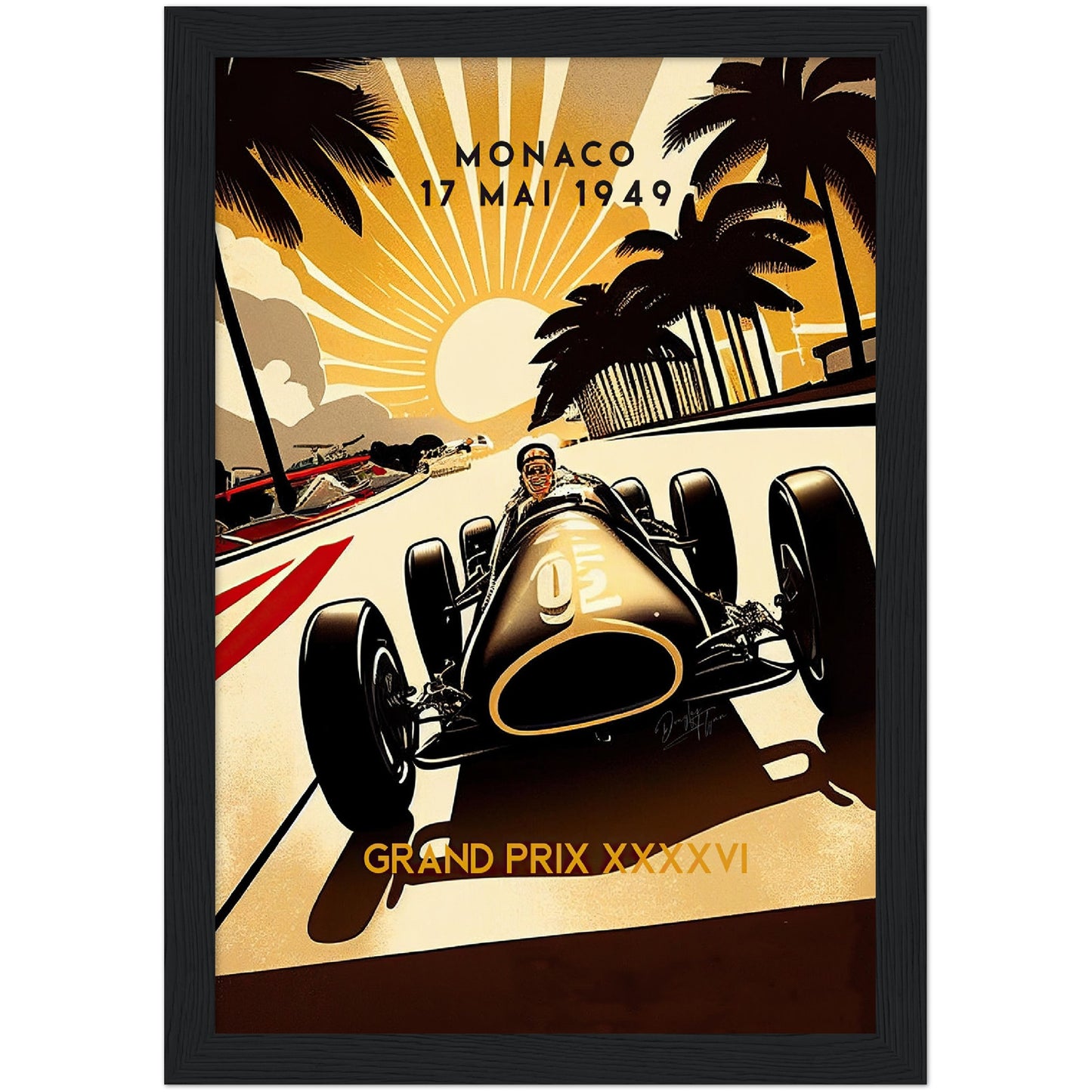 »Passionate Pioneers Racing« retro poster