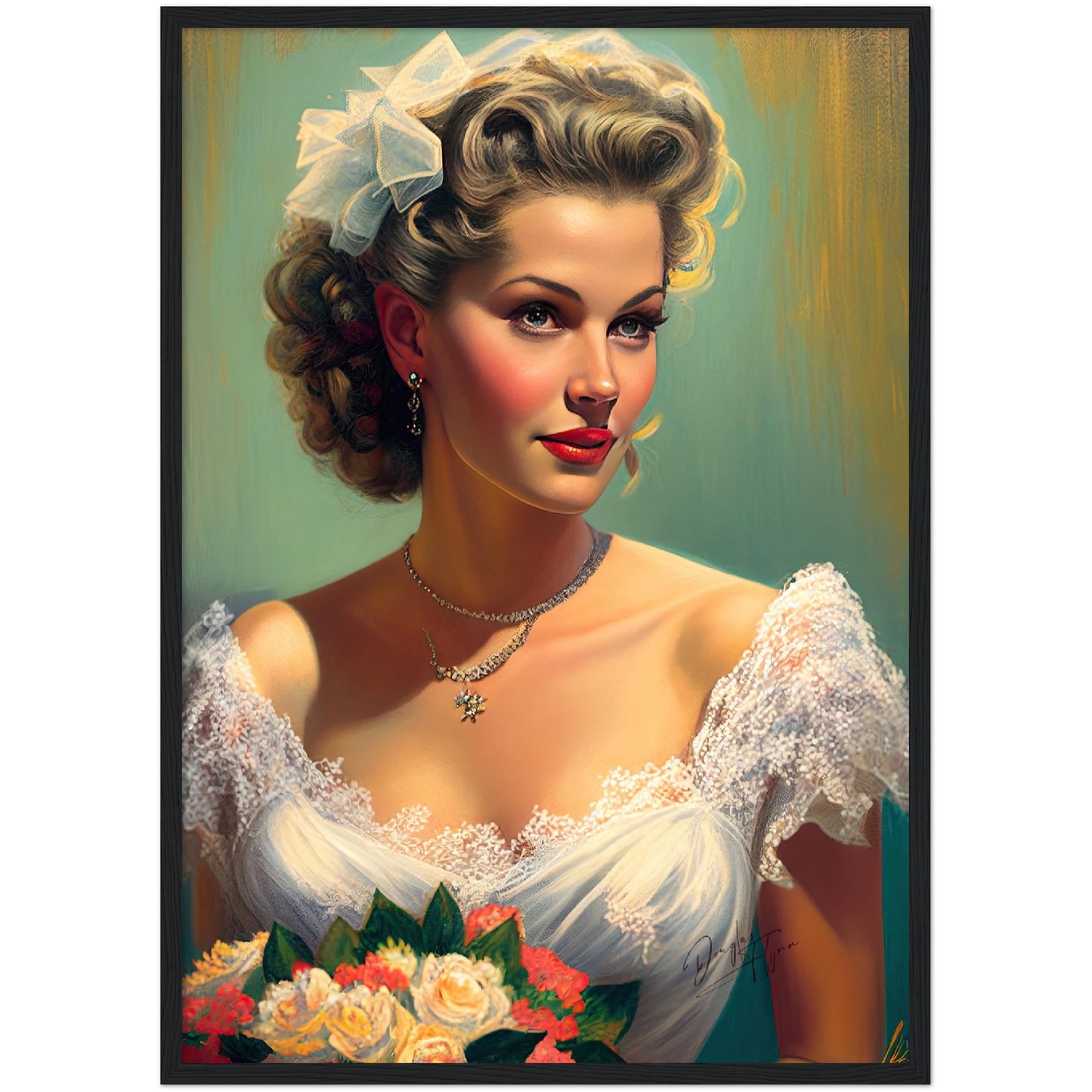 »Vintage Wedding Dreams« retro poster