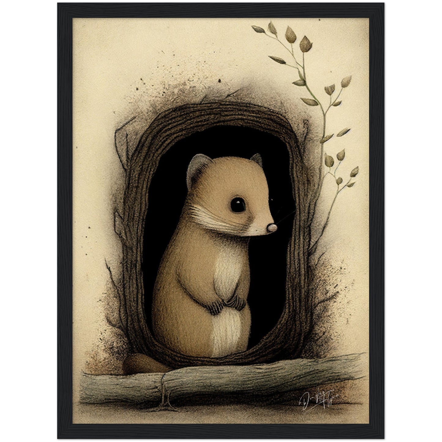 »Dormouse Huddle And Ponder« retro poster