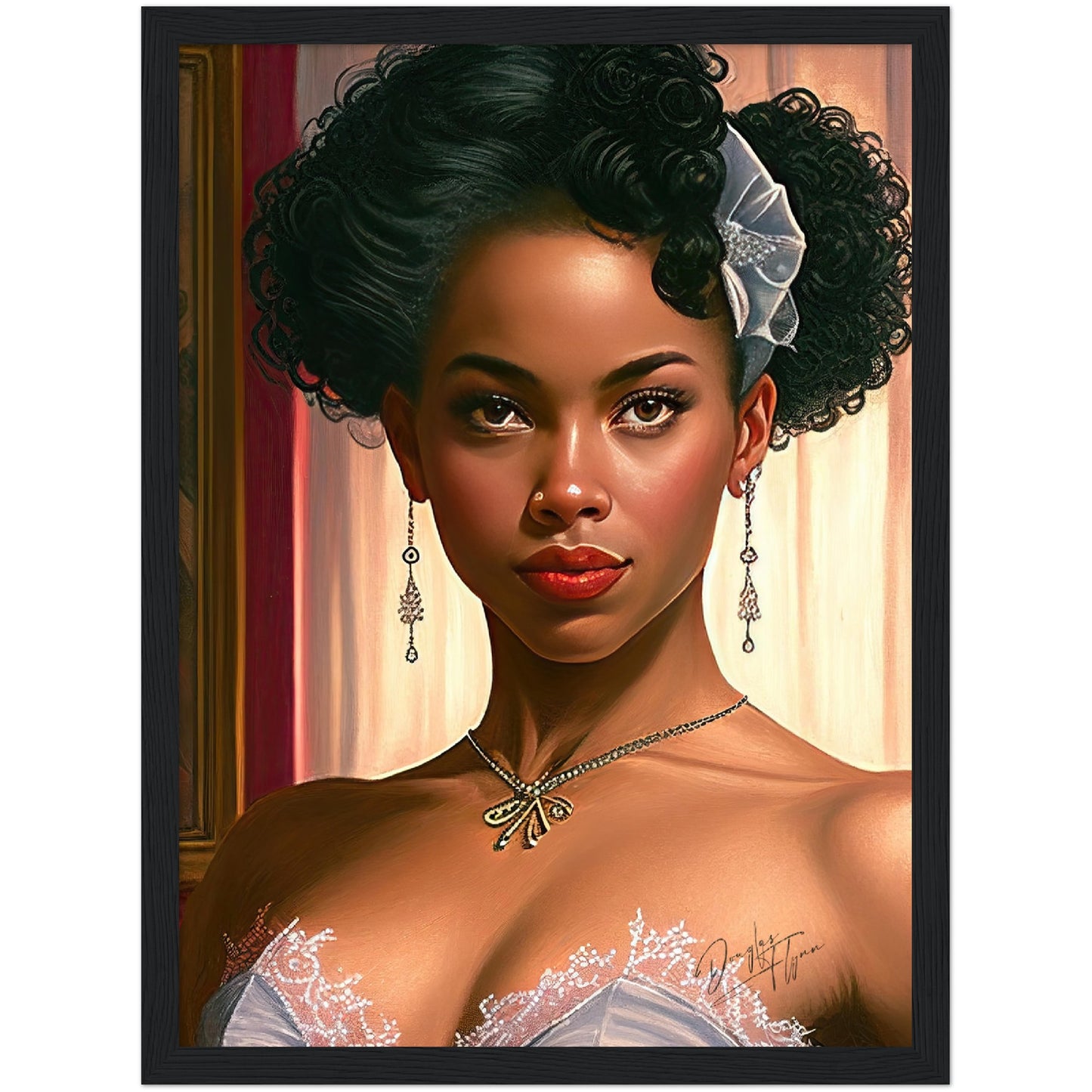 »Garnet Glamour« retro poster