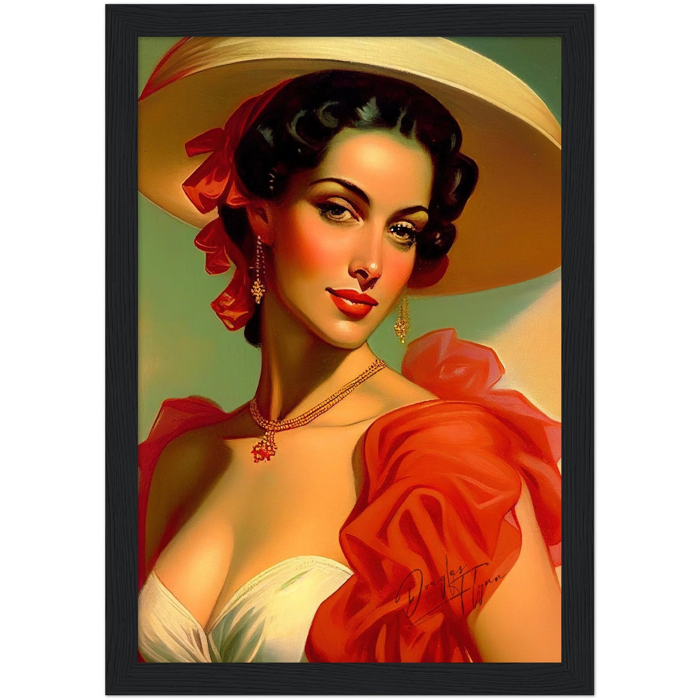 »Victoria's Vintage Vixen« retro poster