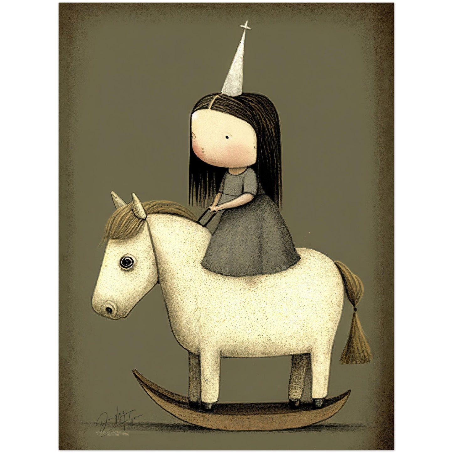 »Stubborn Star And The Princess« retro poster