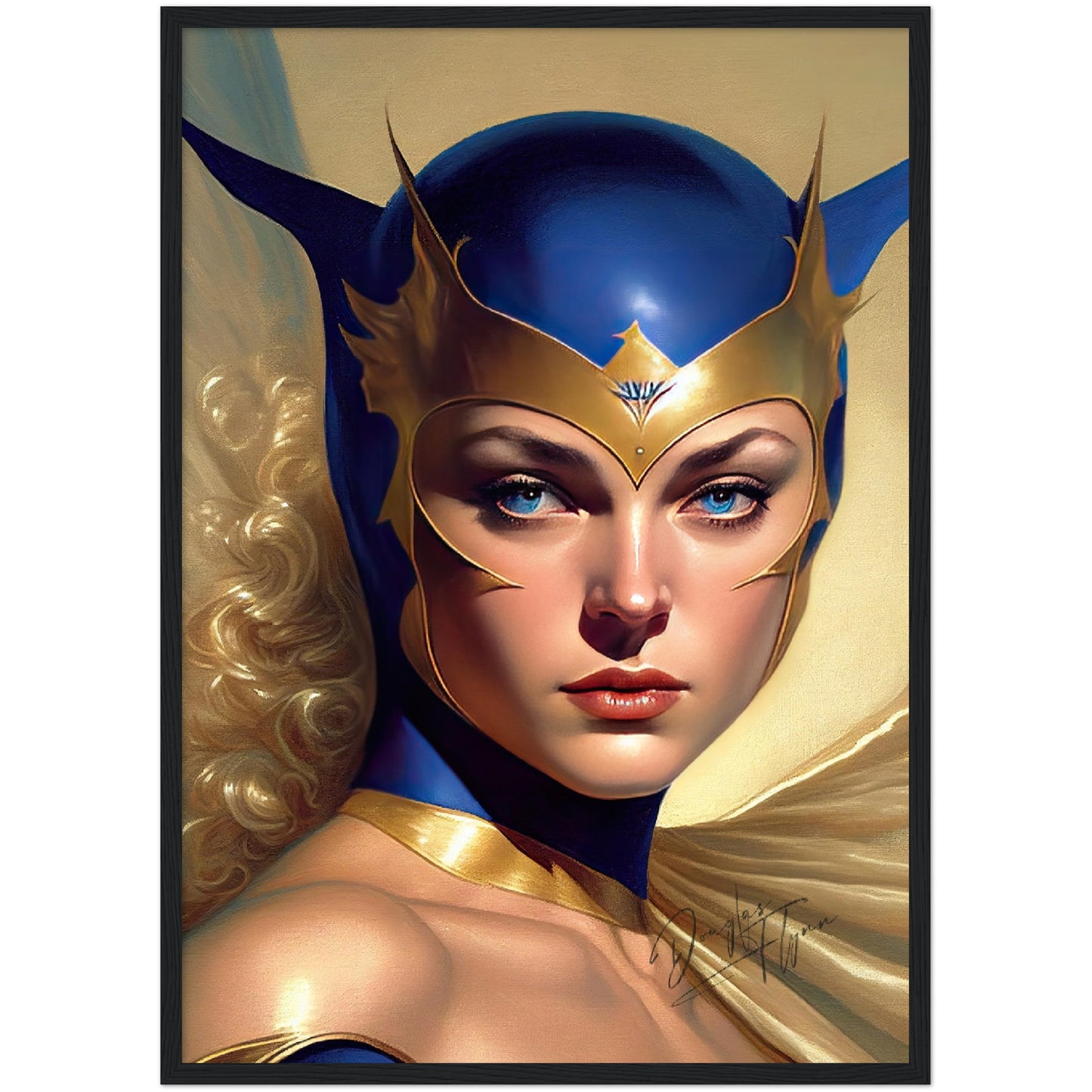 »The Sapphire Sentinel« retro poster