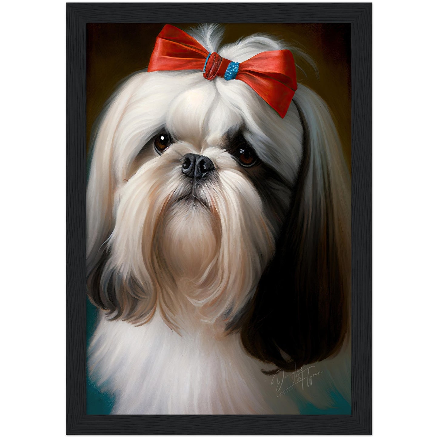 »Shih Tzu med rosett«