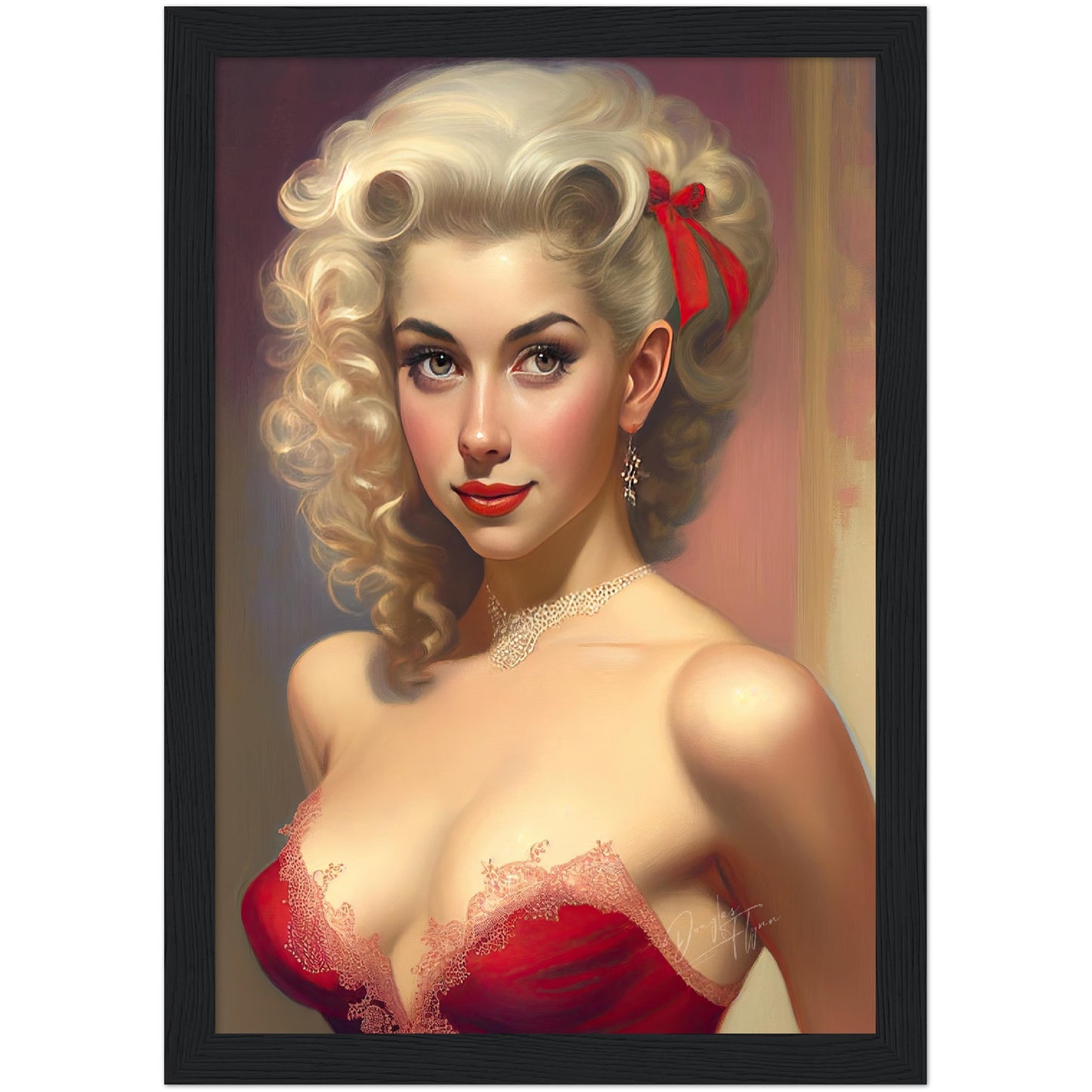 »Lottie's Lounge« retro poster