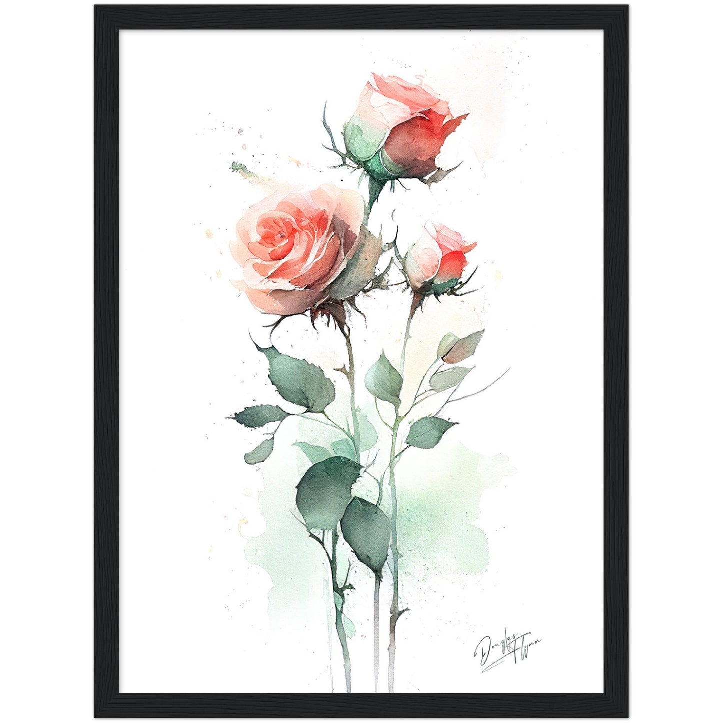 »Rose Waves of Colorful Serendipity« retro poster