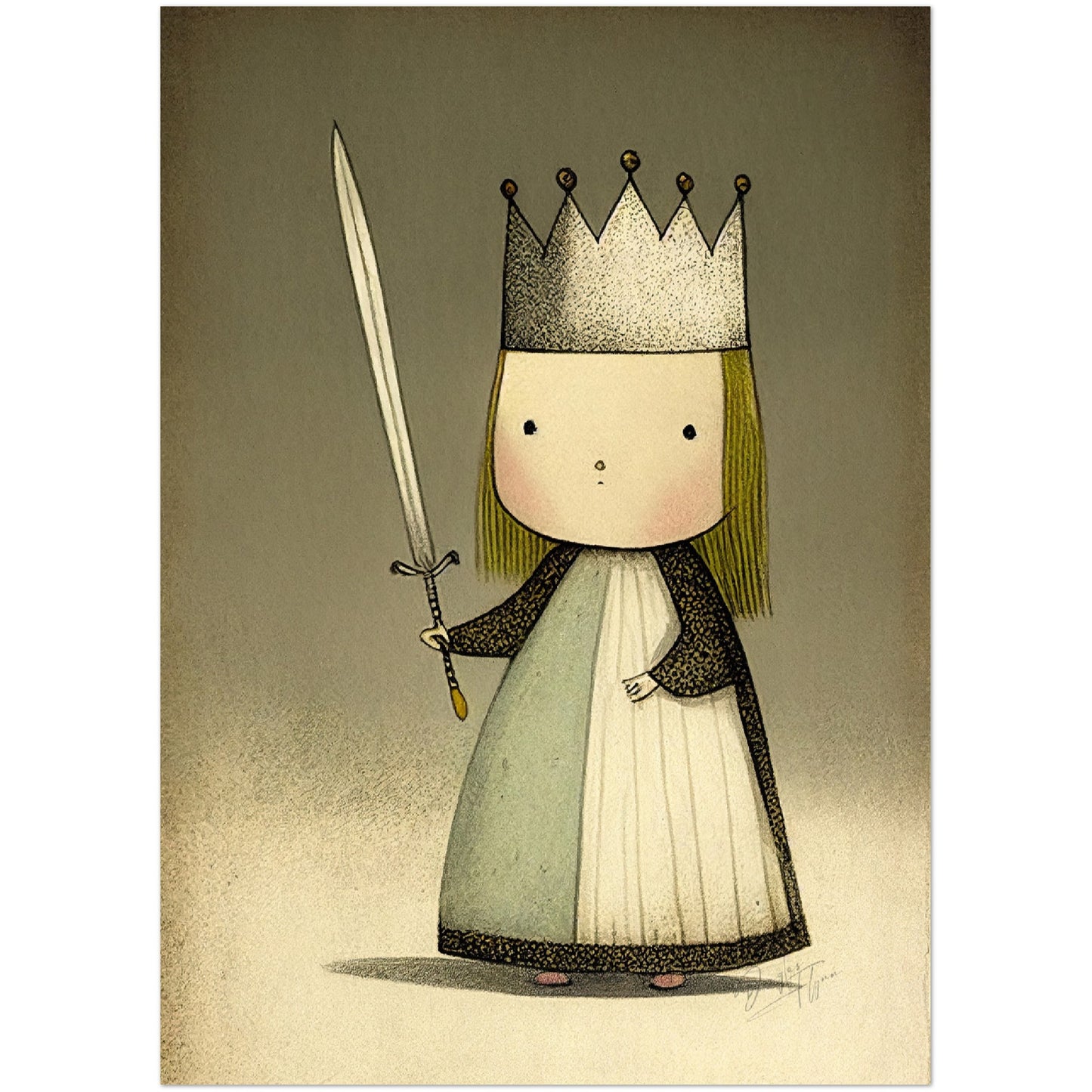 »Fussy Little Princess« retro poster