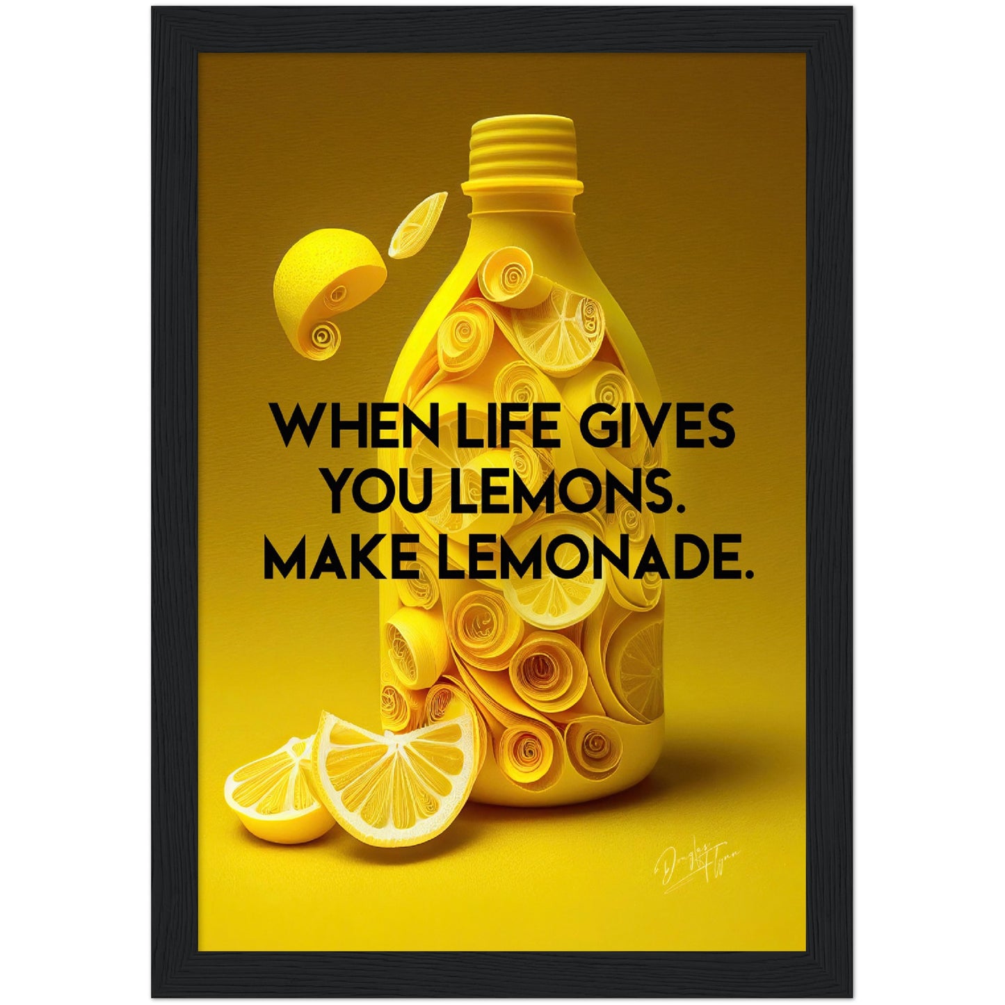 »When Life Gives You Lemons« retro poster