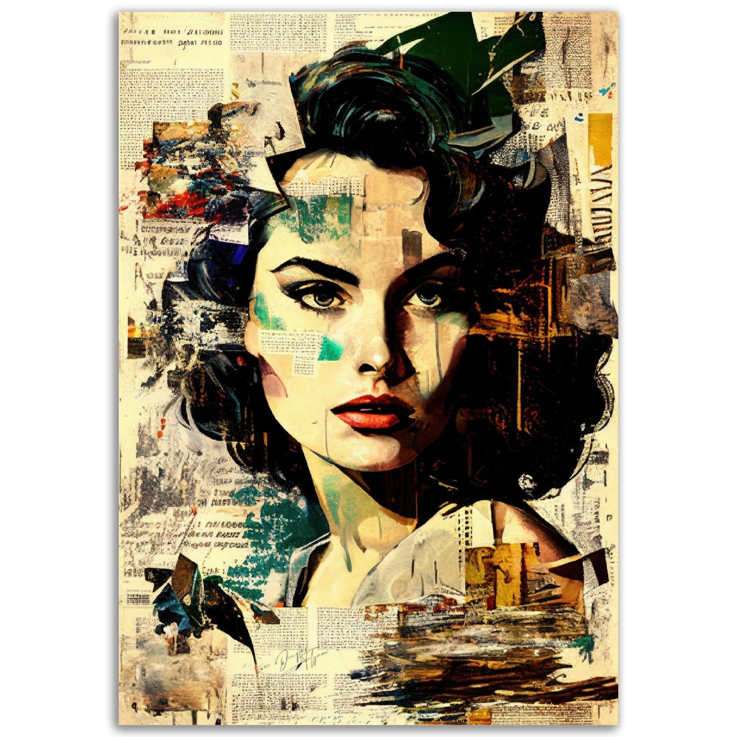 »Blend Portrait« retroposter