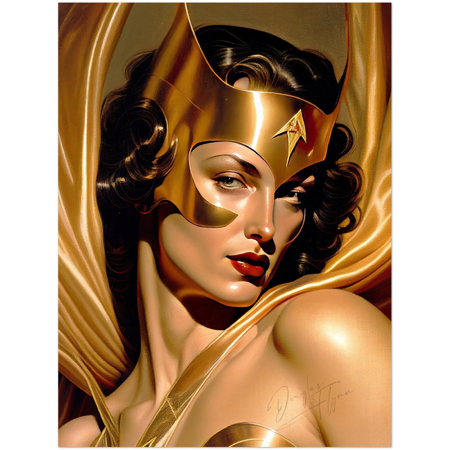 »The Golden Guardian« retro poster