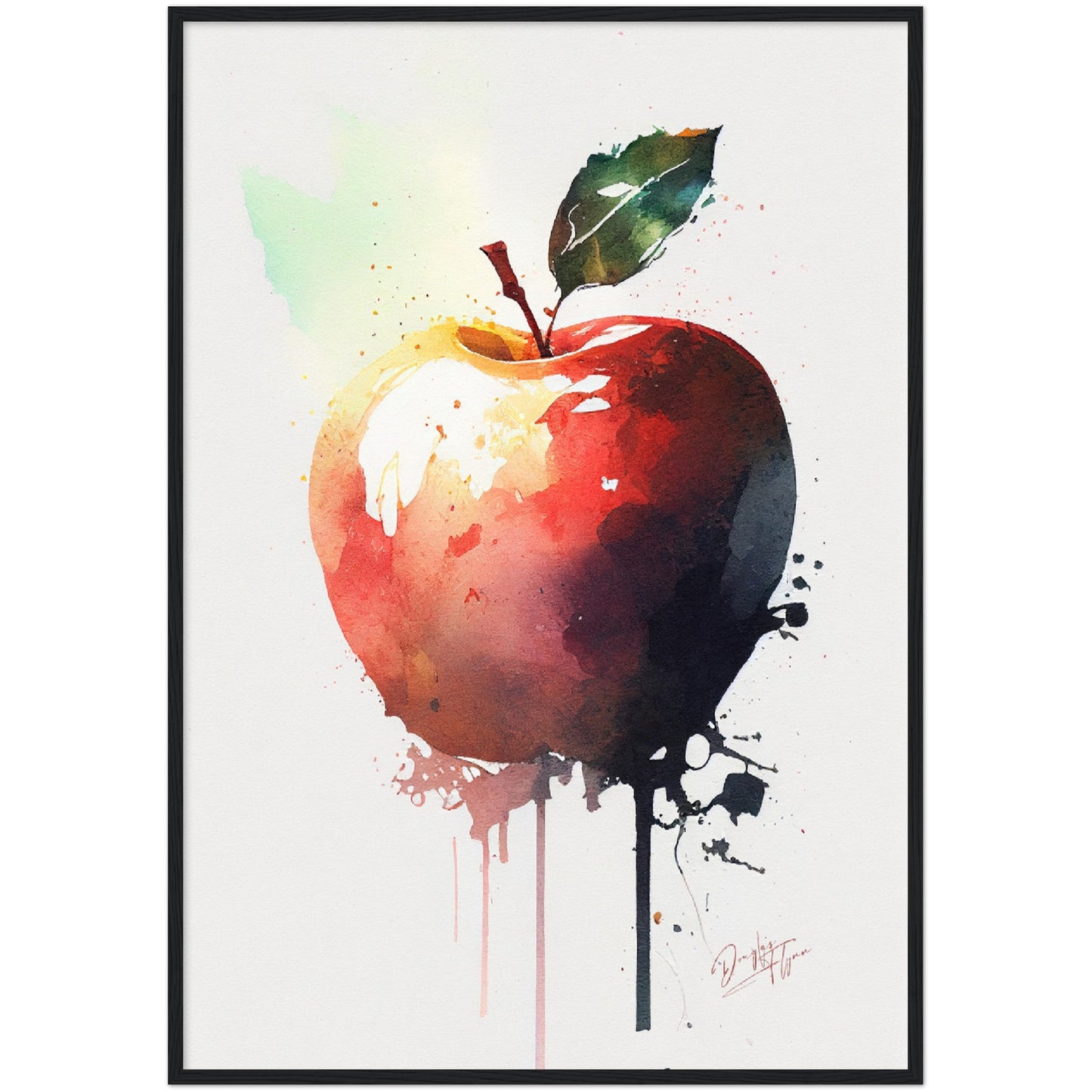 »Apple Pigments« retro poster