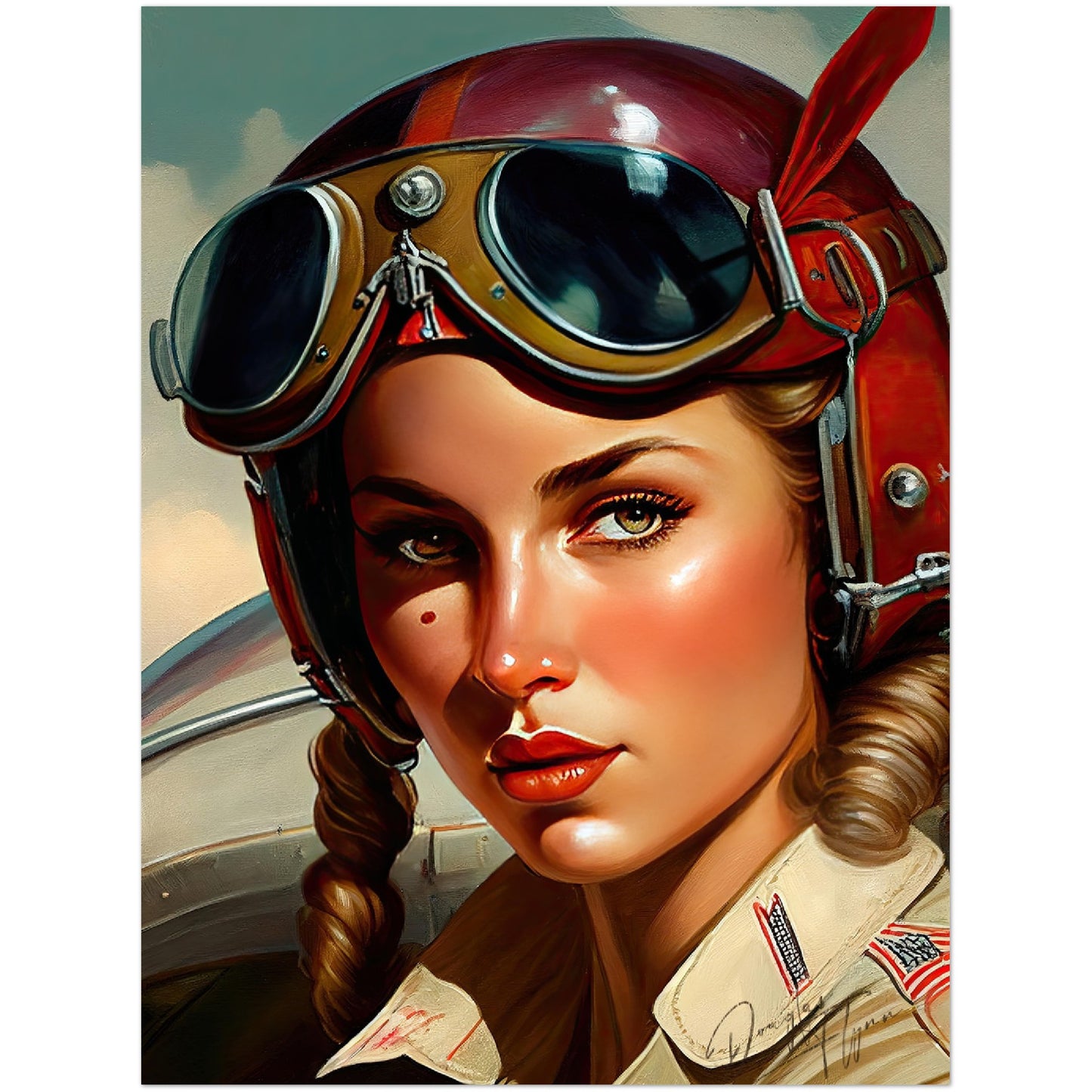 »My guns are hot« retro poster