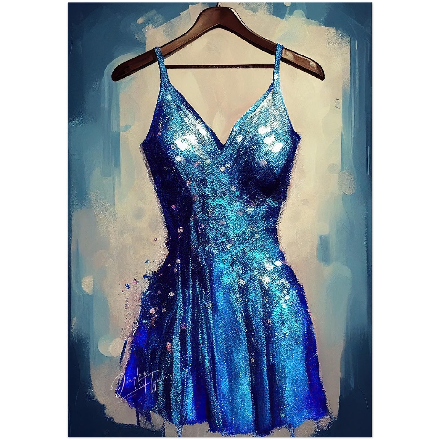 »Oceanic Glimmer Gown«