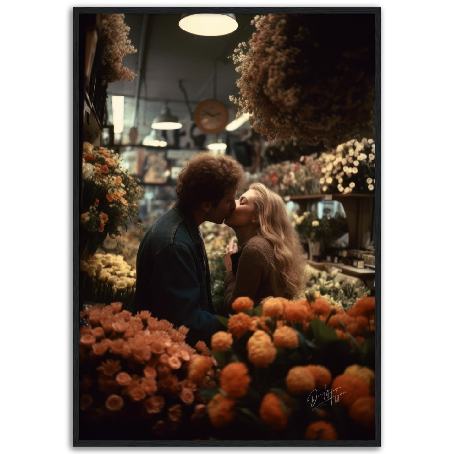 »Love's First Kiss« retroposter