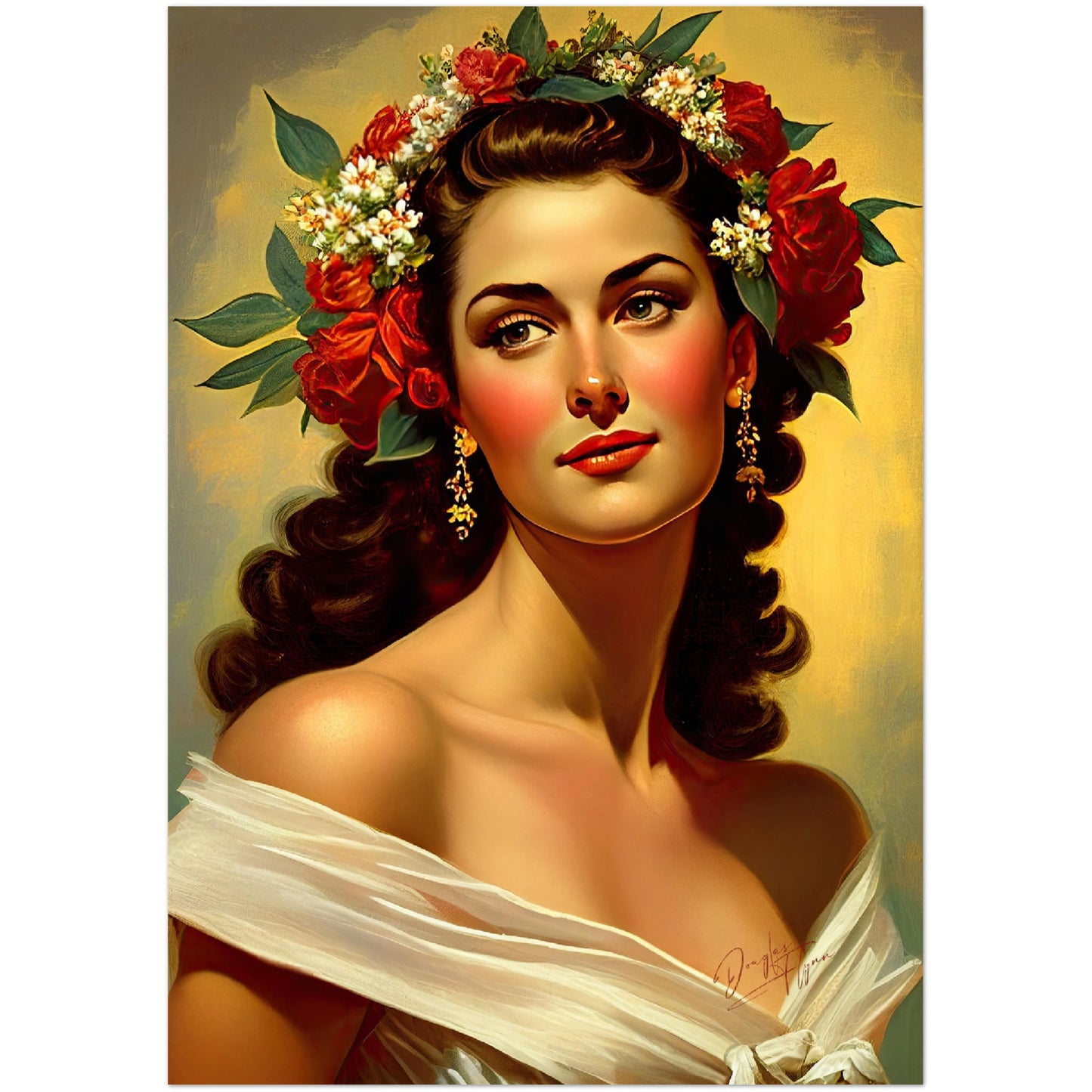 »Blissful Moments« retro poster