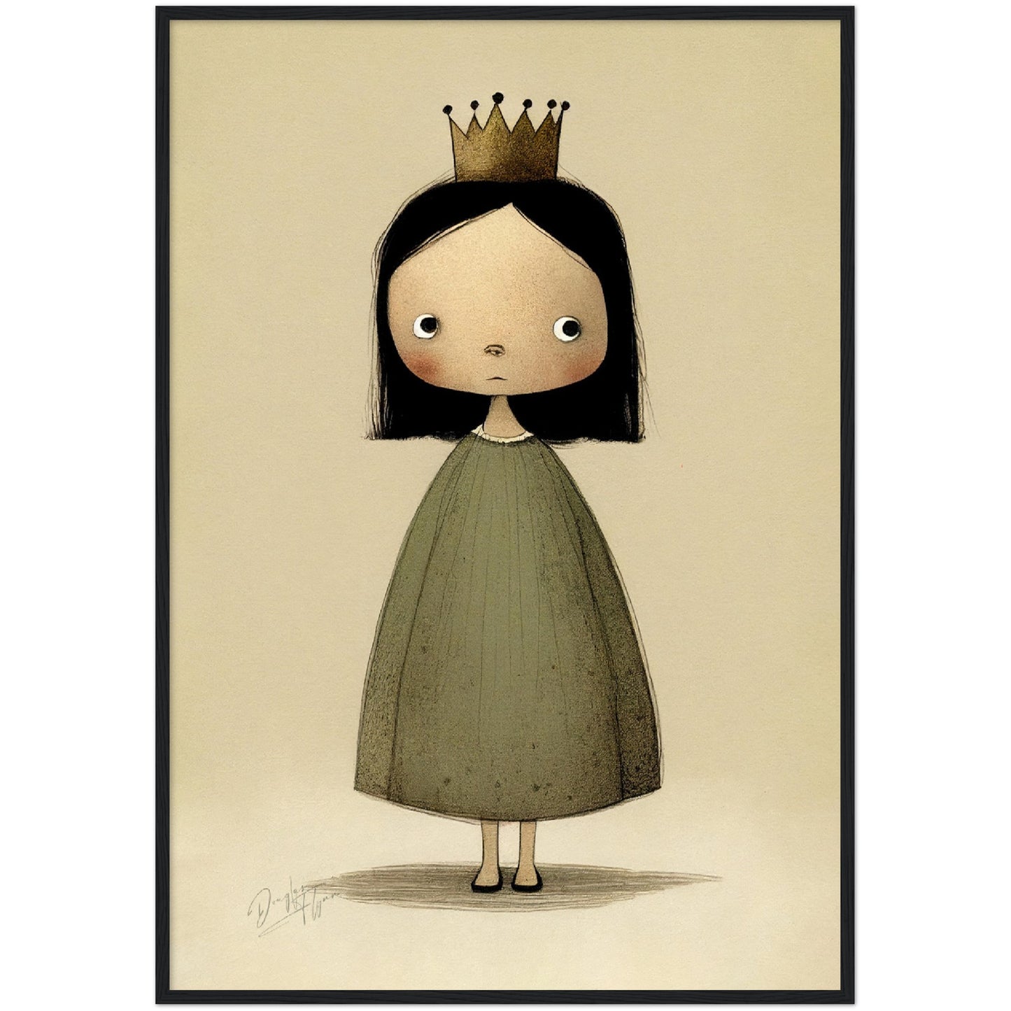 »Moody Little Royal« retro poster
